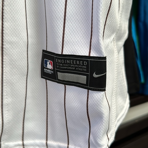 Fernando Tatís Jr. San Diego Padres Nike Home Authentic MLB Jersey - White/Brown - Picture 5 of 10
